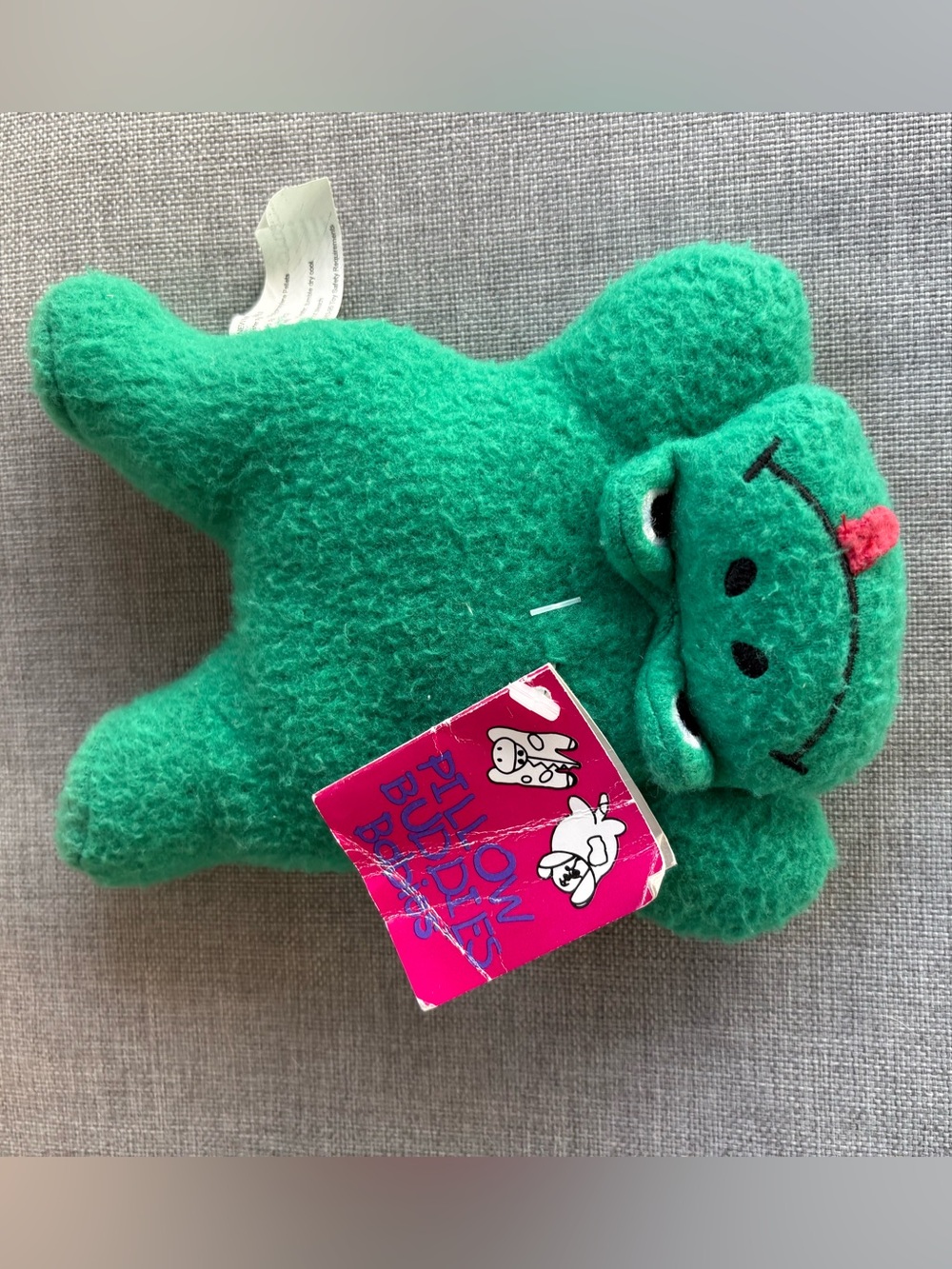 Vintage 1997 Pillow Buddies Babies Freddie Green Frog Plush Toy Small - NWT